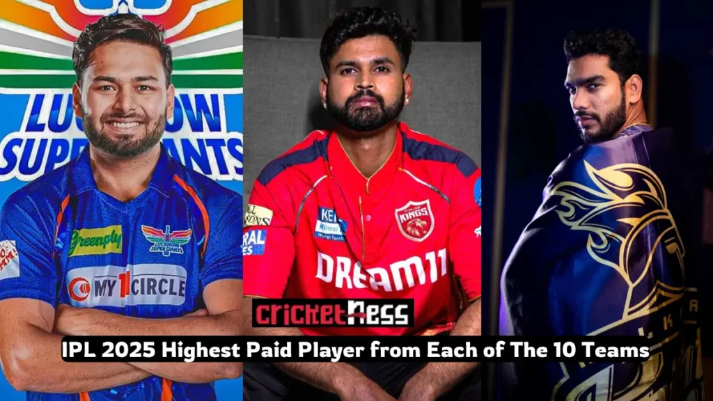IPL 2025 Highest Paid Player