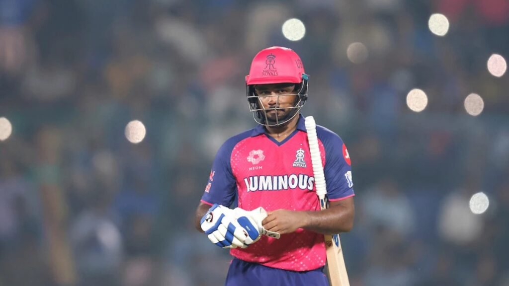 Why is Sanju Samson not playing today's RCB vs RR IPL 2025 match?