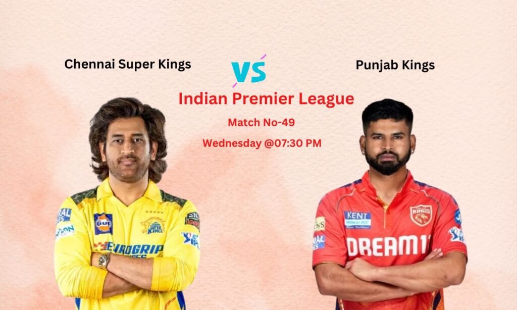 CSK vs PBKS Dream11 Prediction Indian Premier League Match No-49, Pitch Report, Team News, Playing11, Fantasy Team