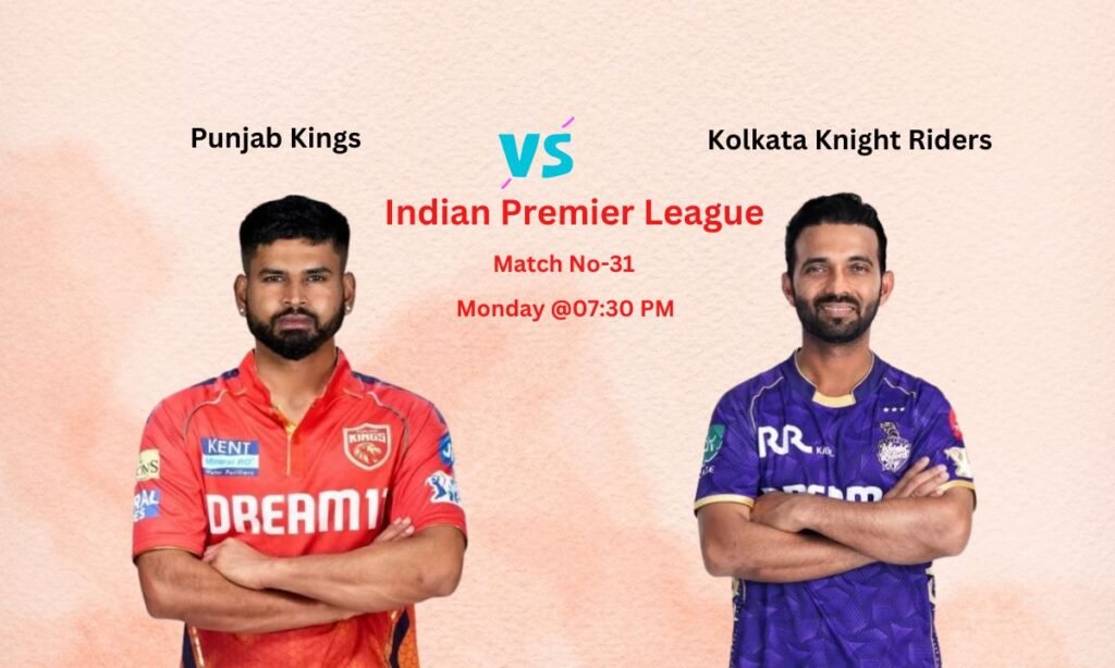 PBKS vs KKR Dream11 Prediction Indian Premier League Match No-31, Pitch Report, Team News, Playing11, Fantasy Team
