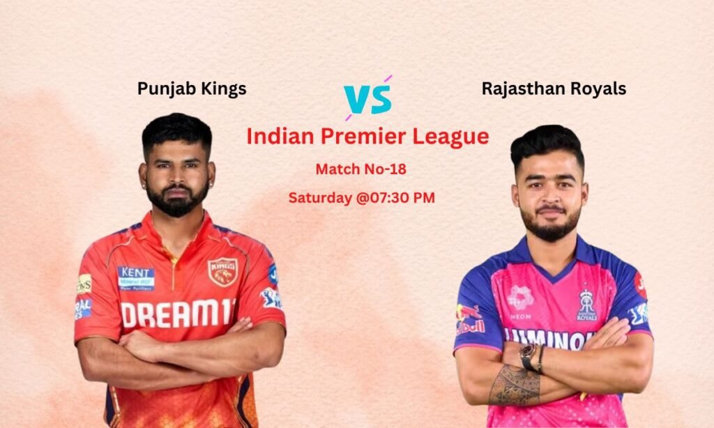 PBKS vs RR Dream11 Prediction Indian Premier League Match No-18, Pitch Report, Team News, Playing11, Fantasy Team